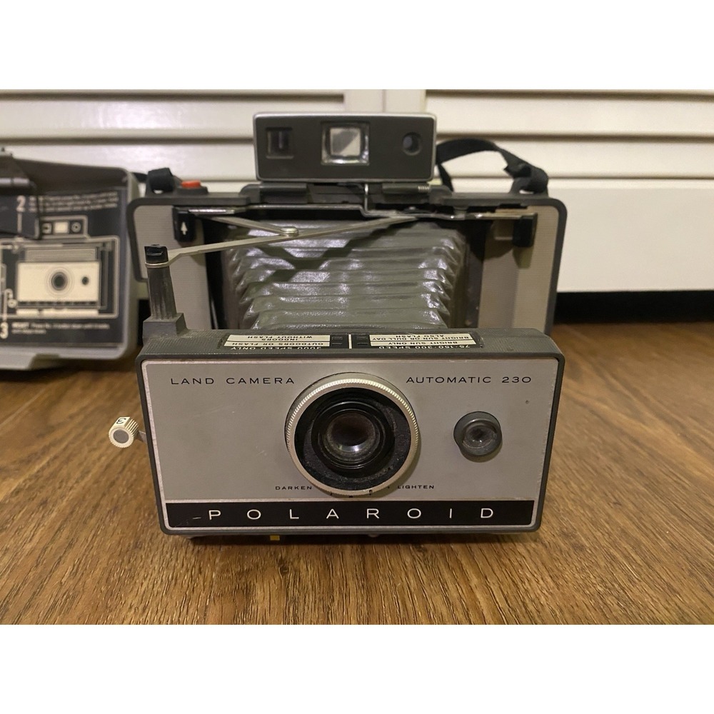Vintage Polaroid Camera Lot Automatic 230 640 Swinger Kodak Untested 4 Cameras